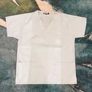 Light blue XS scrub top